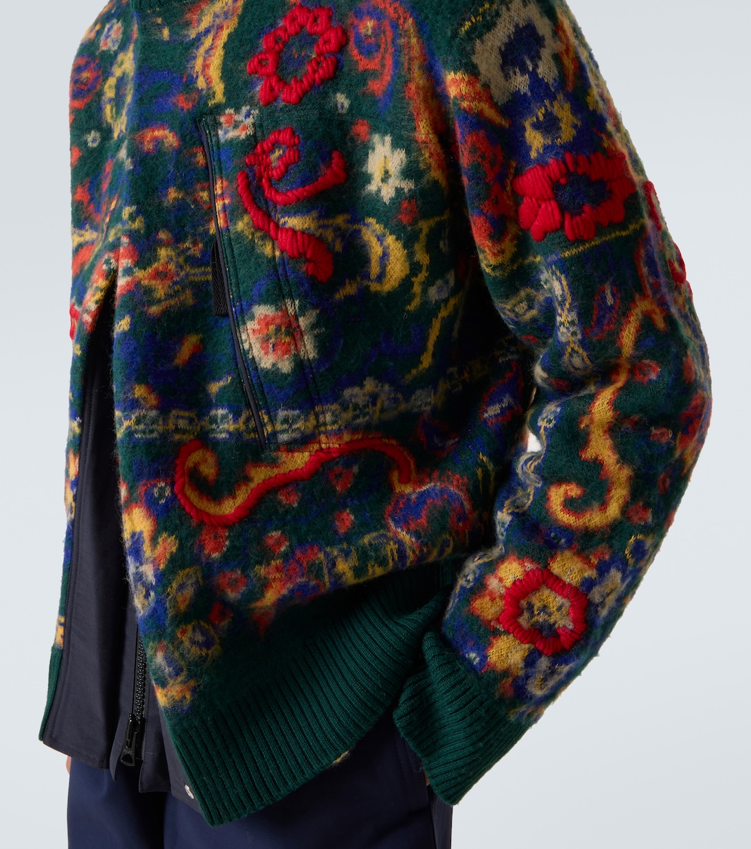 Floral wool jacquard jacket | Sacai