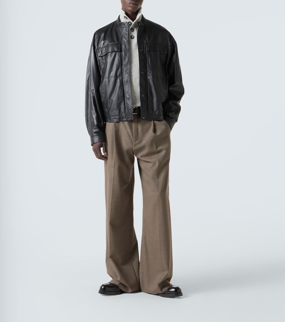 Wool and cashmere turtleneck sweater | Allude
