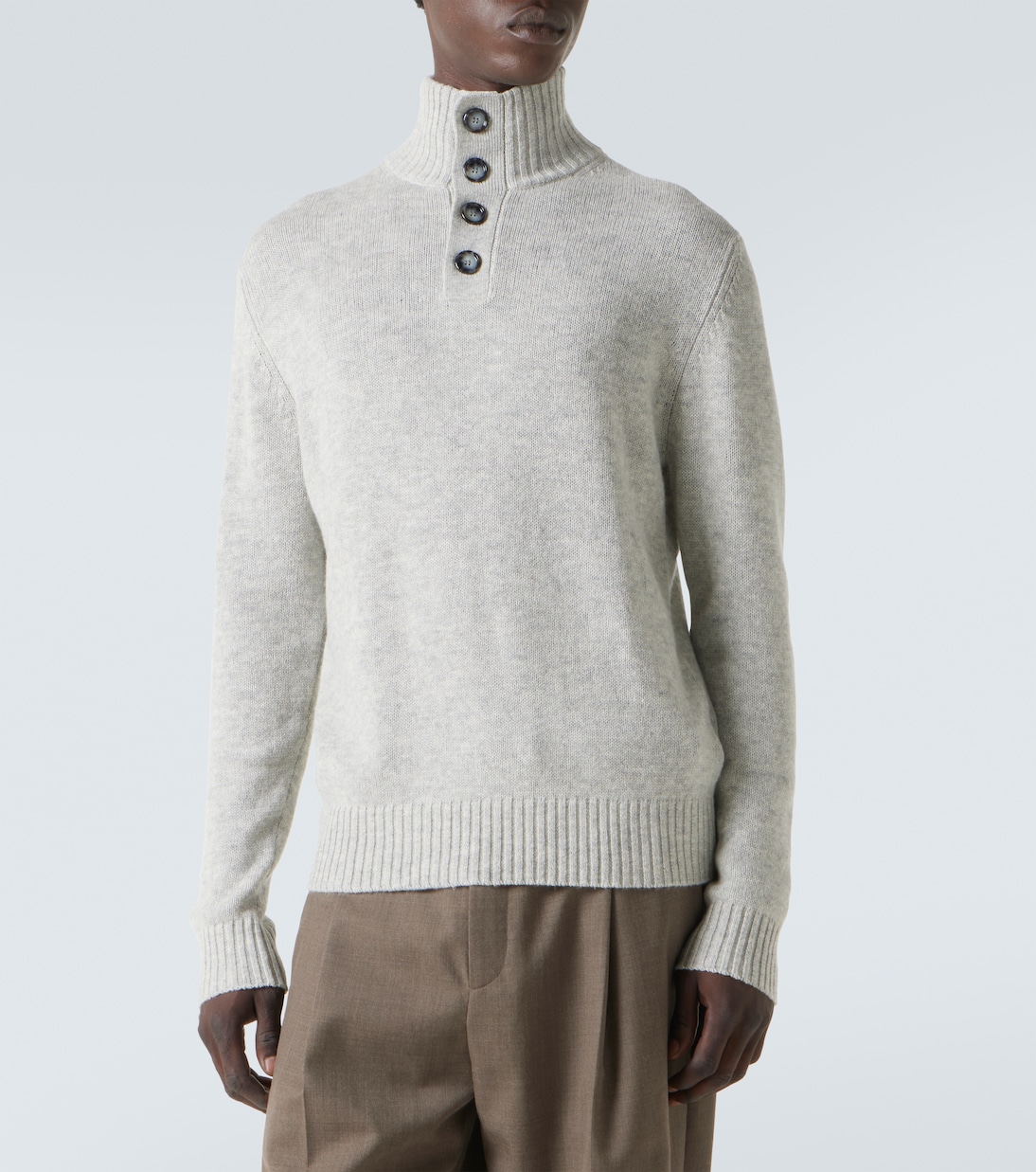 Wool and cashmere turtleneck sweater | Allude