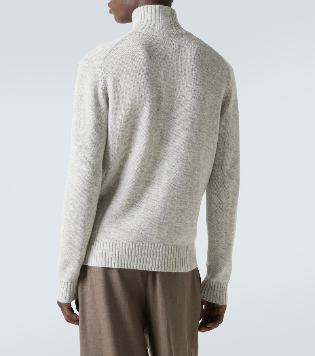 Wool and cashmere turtleneck sweater | Allude