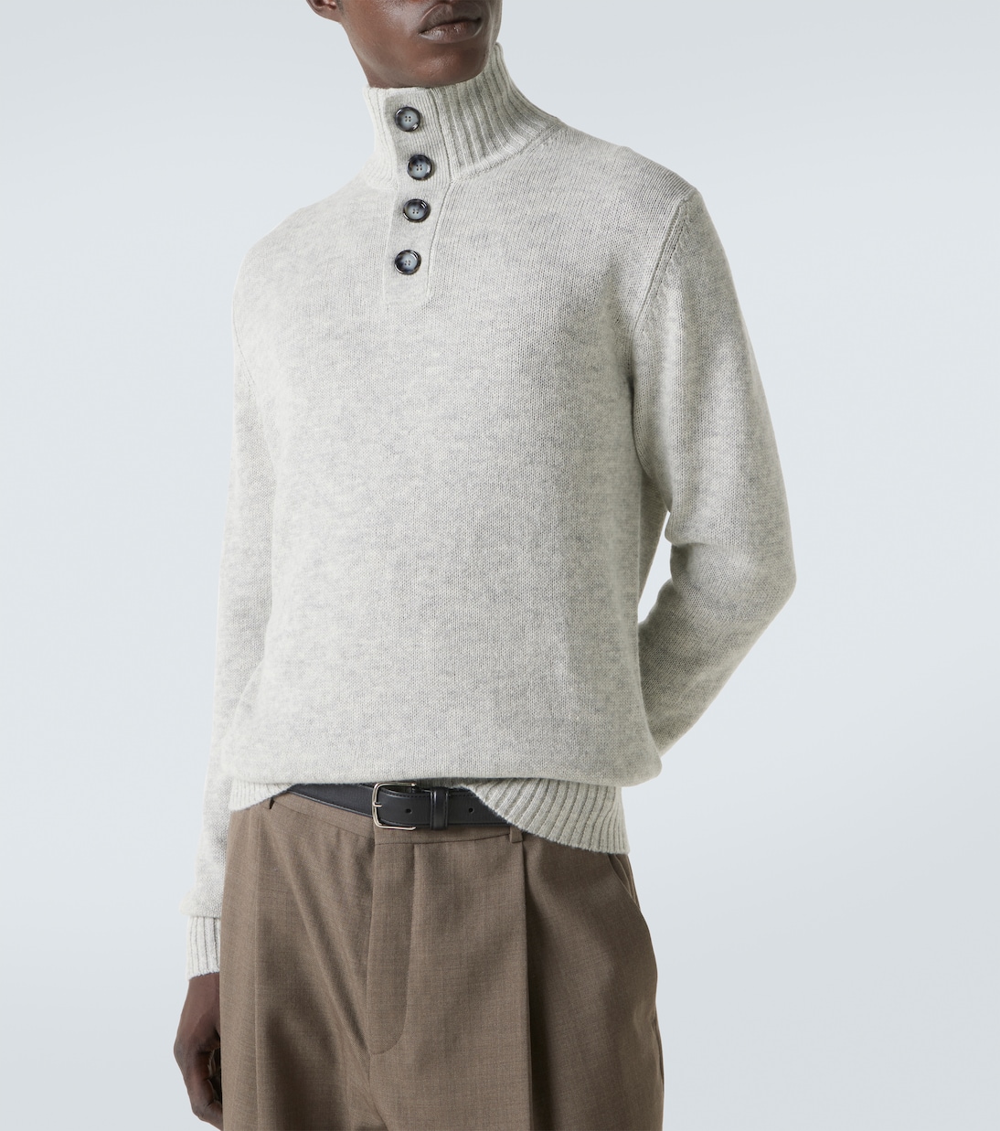 Wool and cashmere turtleneck sweater | Allude
