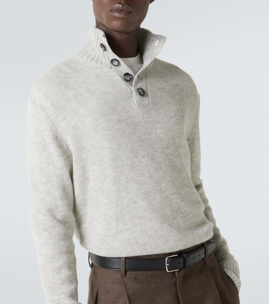 Wool and cashmere turtleneck sweater | Allude