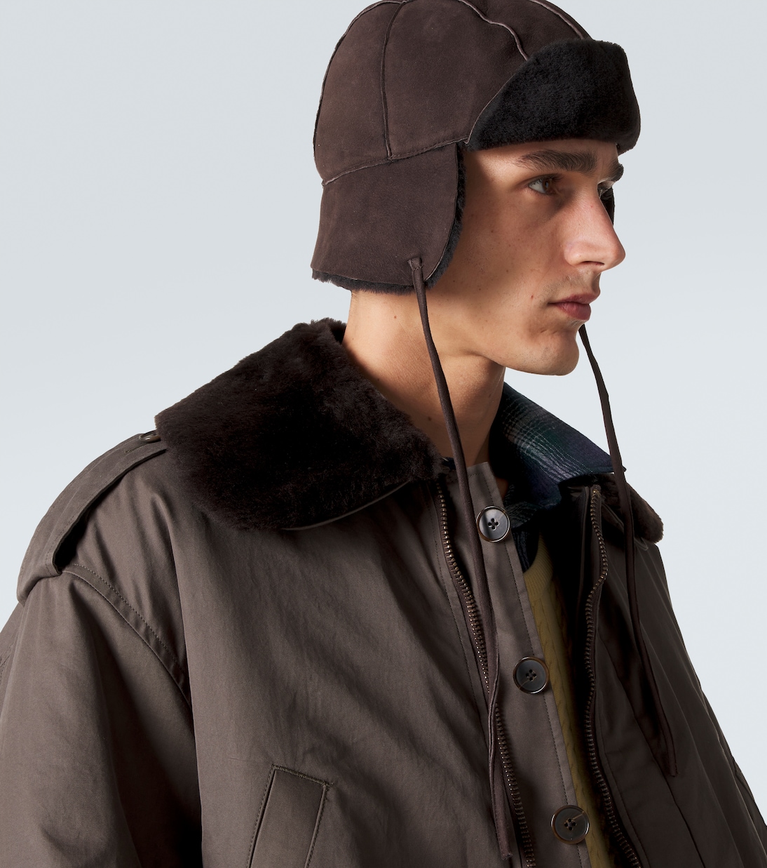 Shearling hat | Auralee