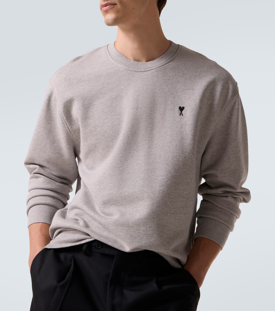 Ami de Cœur cotton fleece sweatshirt | Ami Paris
