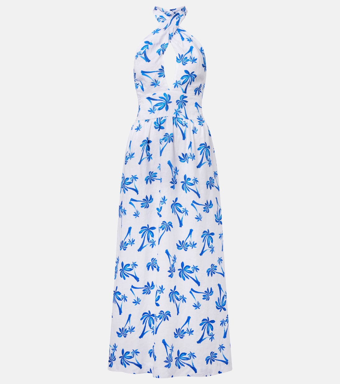 Maxikleid Palm Beach aus Leinen | Heidi Klein