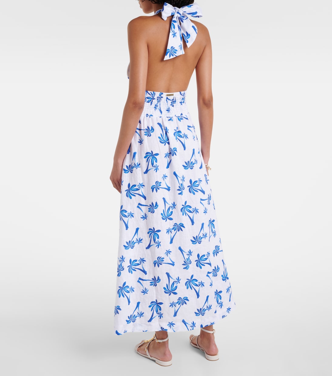 Maxikleid Palm Beach aus Leinen | Heidi Klein