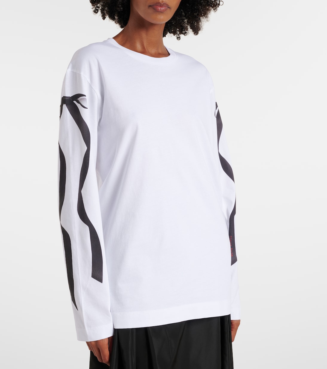 T-shirt in jersey di cotone con stampa | Simone Rocha