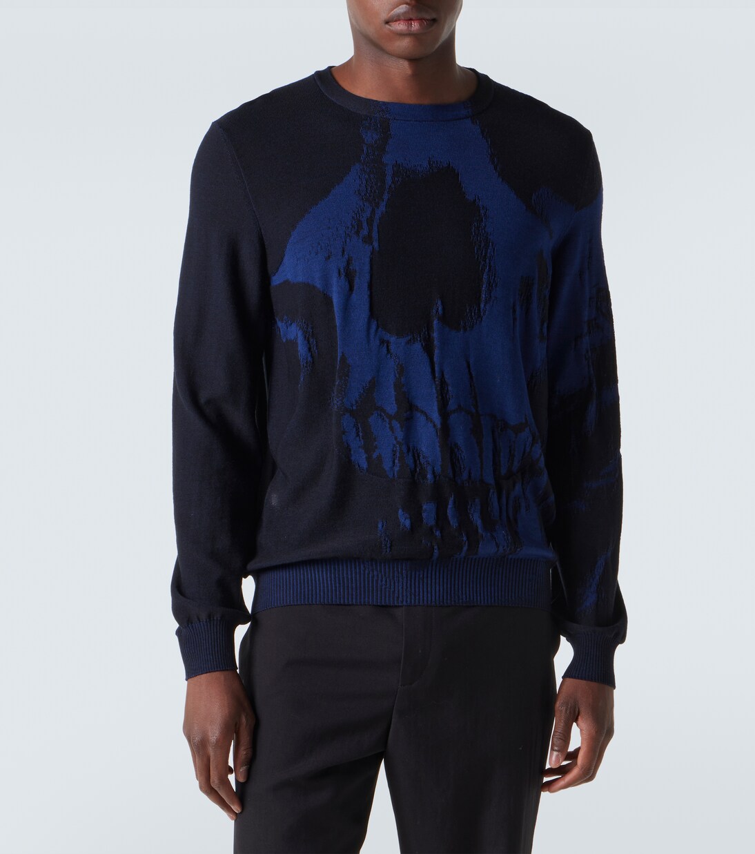 Pullover Skull aus Woll-Jacquard  | McQueen