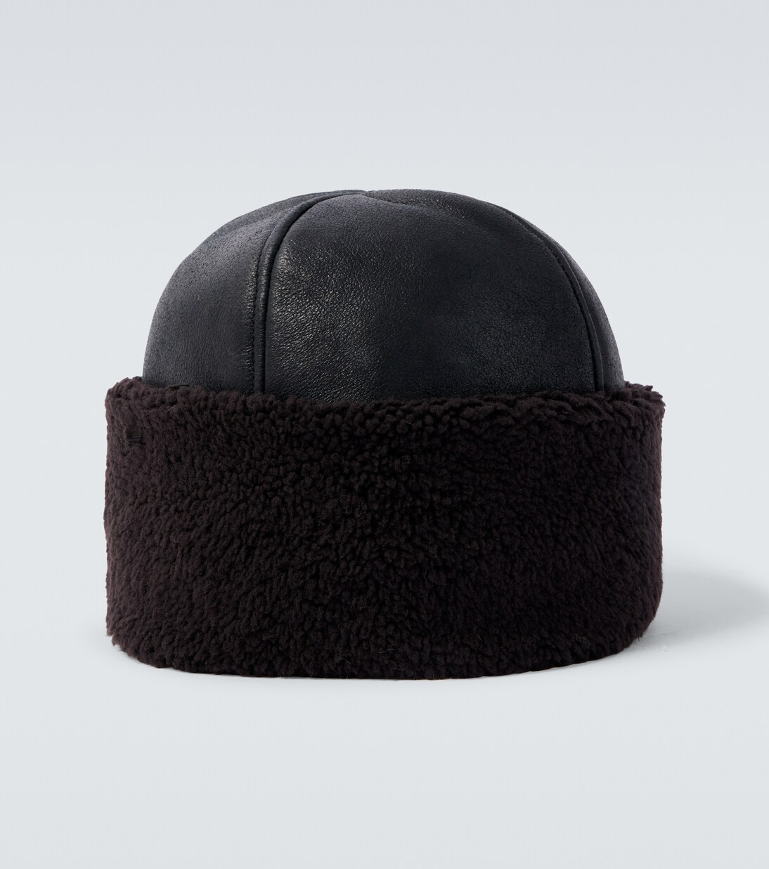 Mütze Blizzard aus Leder und Shearling | Our Legacy