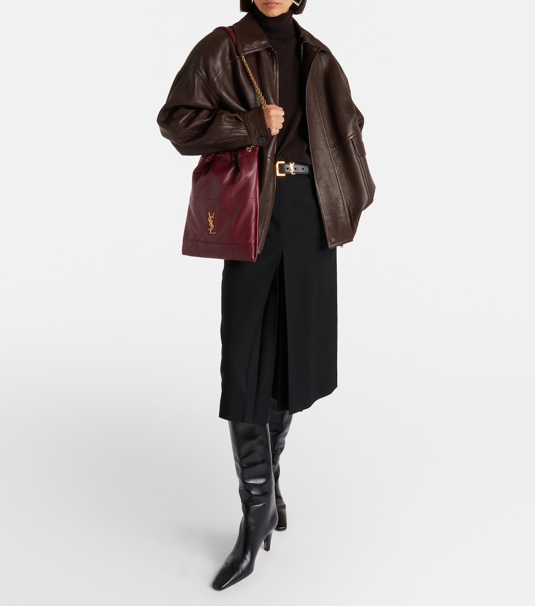 Jamie Cassandre Large leather shoulder bag | Saint Laurent