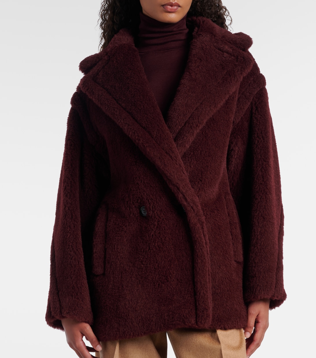 Caban Olga en apaca, laine et soie | Max Mara
