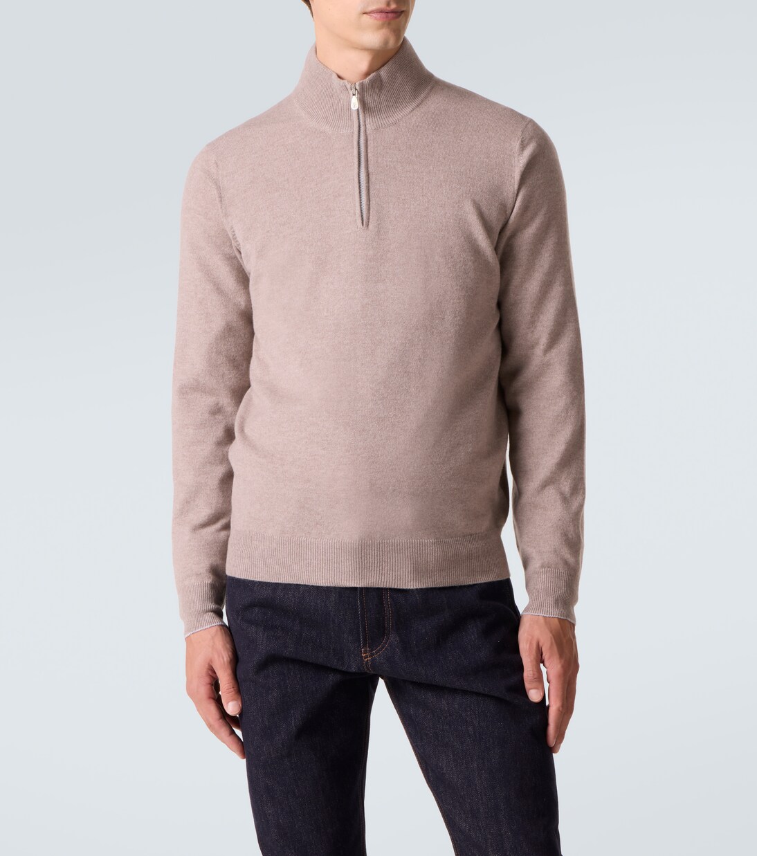 Cashmere half-zip sweater | Brunello Cucinelli