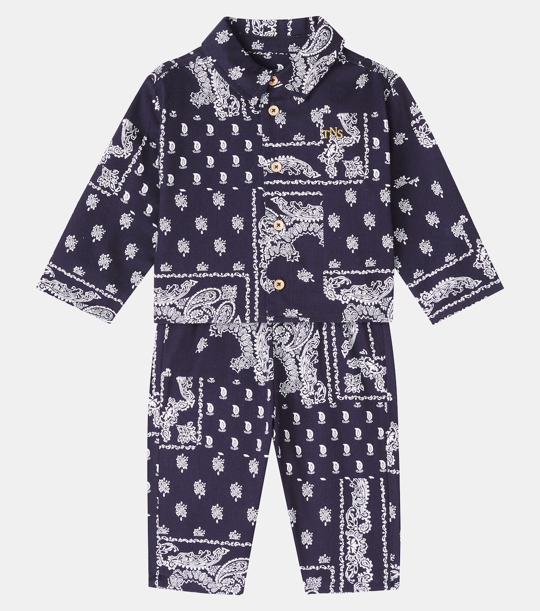 Baby Luis cotton shirt and pants set | The New Society