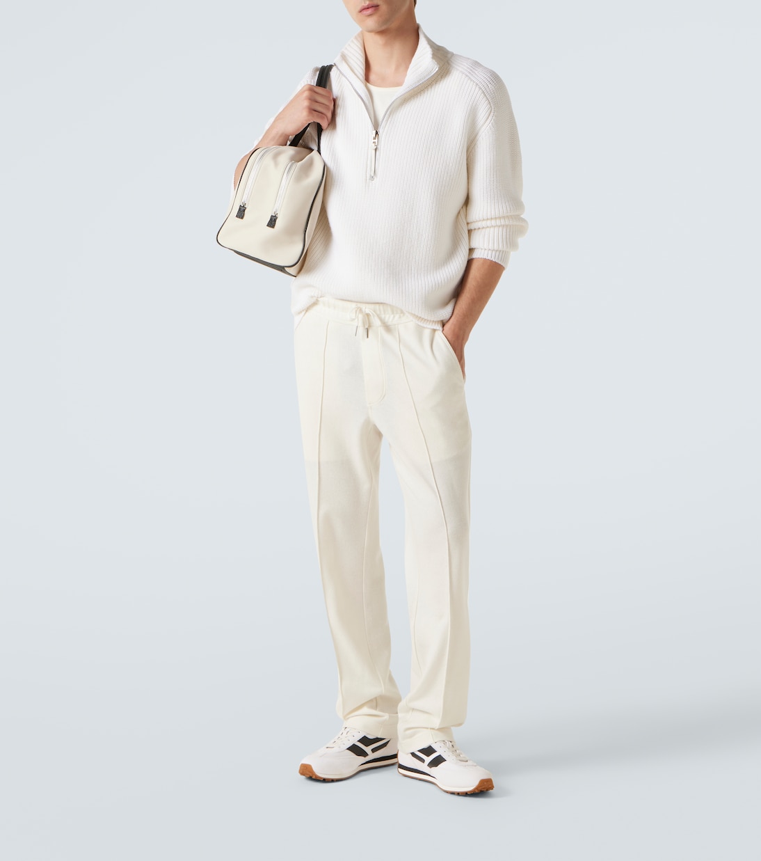 Mick suede-trimmed sneakers | Tom Ford