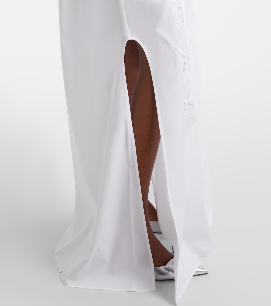 Embroidered cotton-blend gown | Carolina Herrera