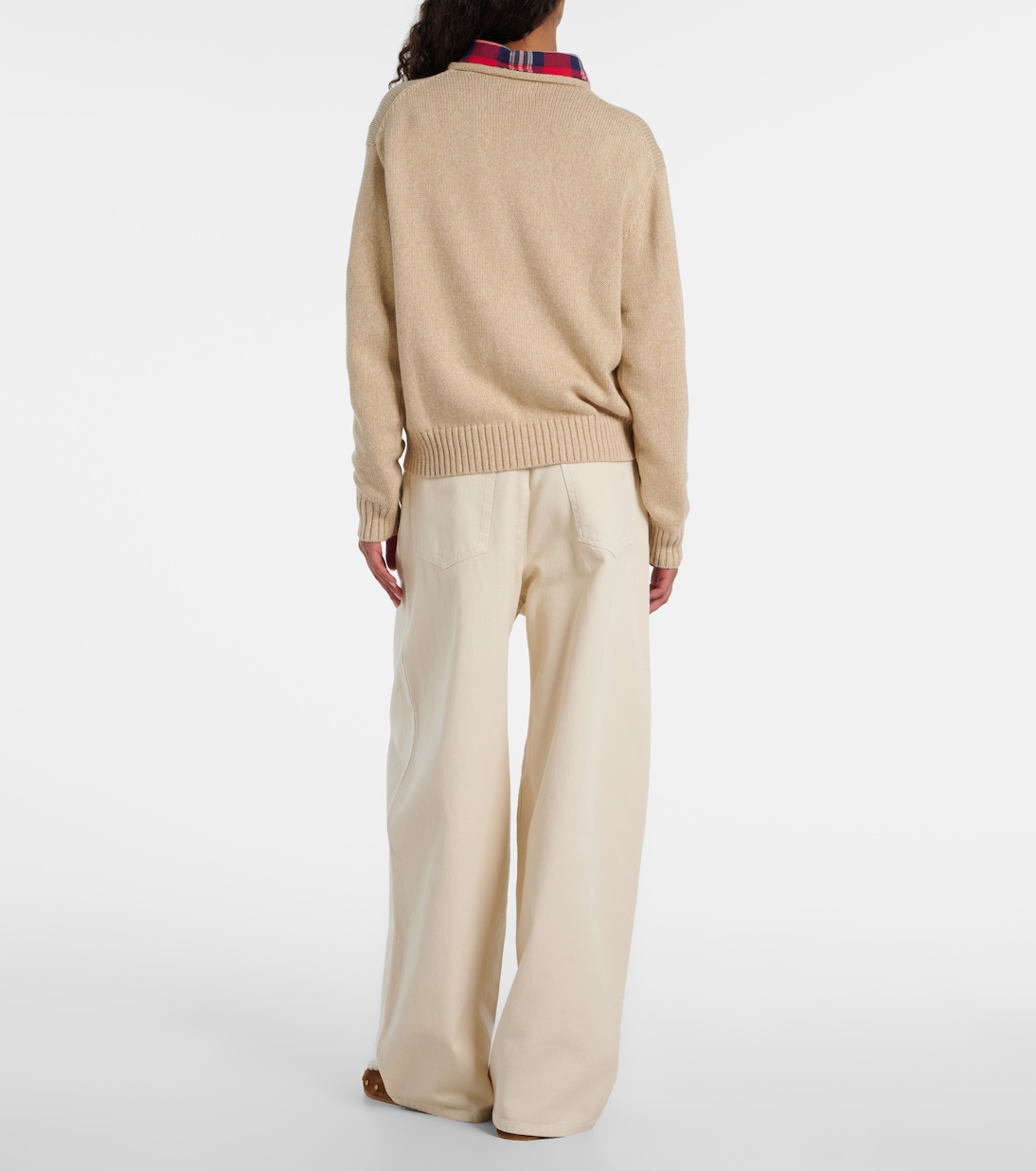 Polo Bear cotton and wool-blend sweater | Polo Ralph Lauren