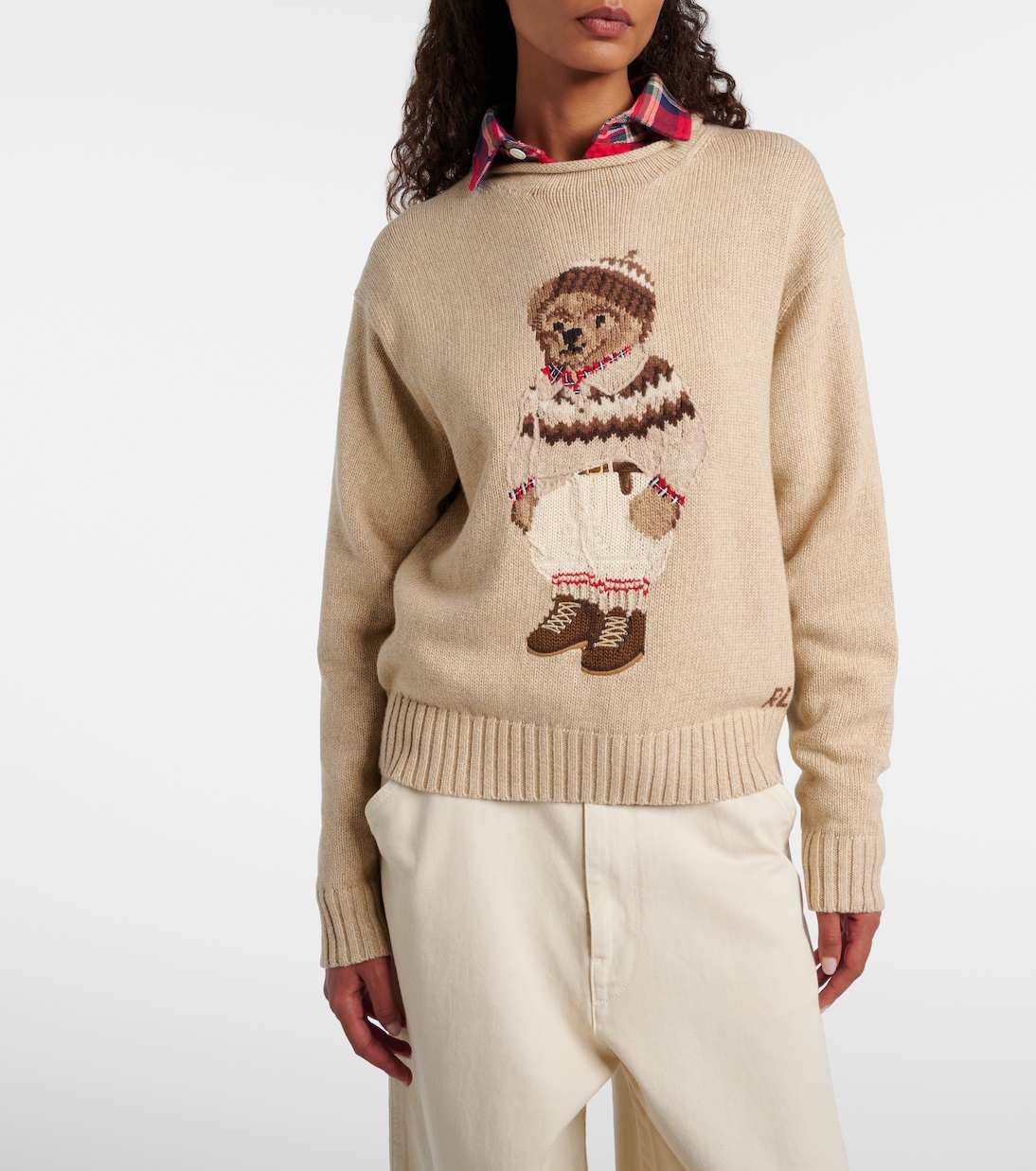 Polo Bear cotton and wool-blend sweater | Polo Ralph Lauren