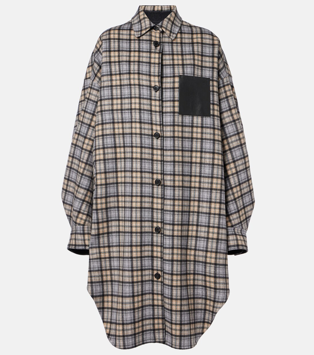 Reversible wool and cashmere coat | Loewe