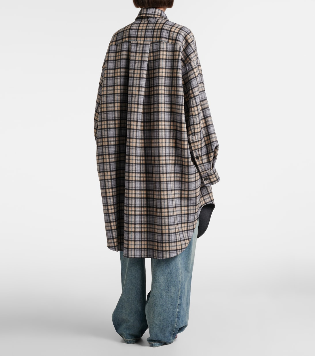 Reversible wool and cashmere coat | Loewe