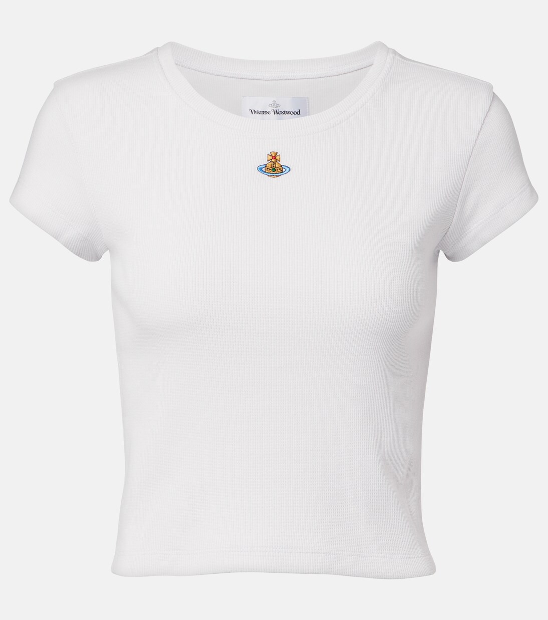 Peru cropped cotton-blend jersey T-shirt | Vivienne Westwood