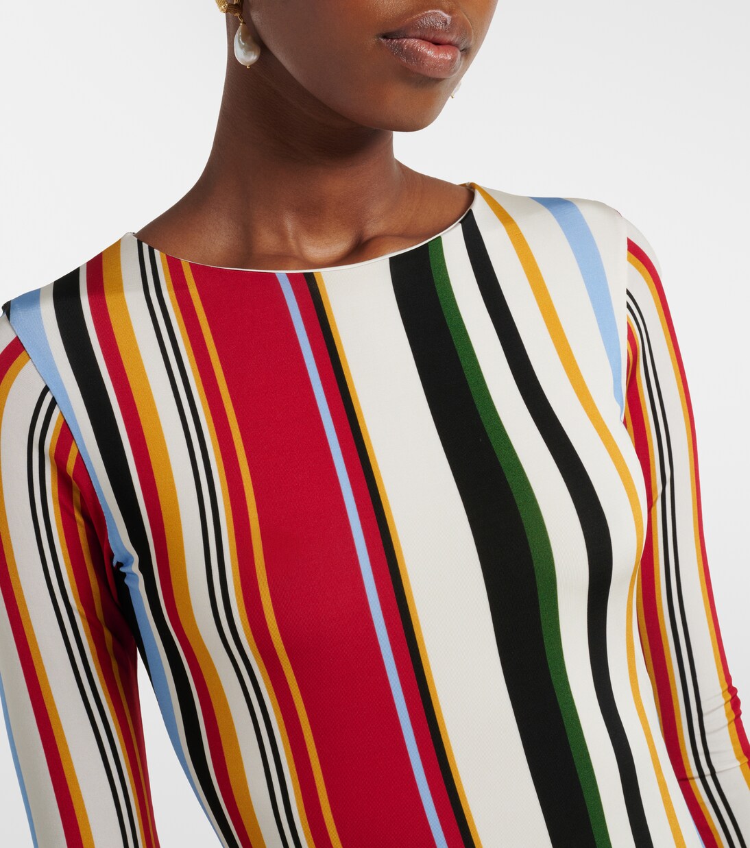 Amay striped jersey maxi dress | Cala de la Cruz