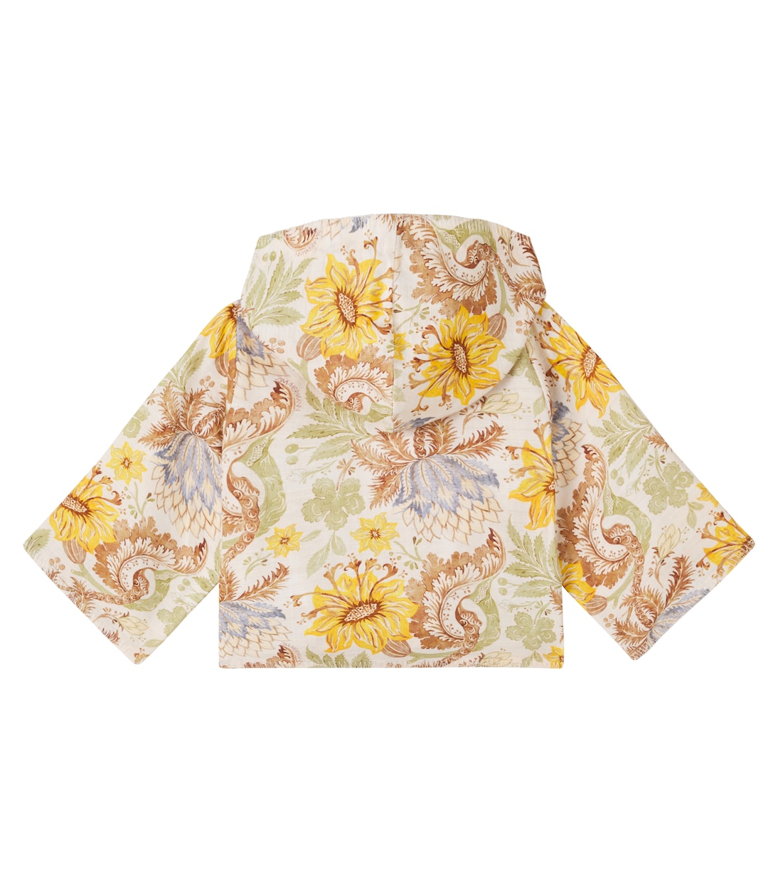 Floral hooded cotton top | Zimmermann Kids