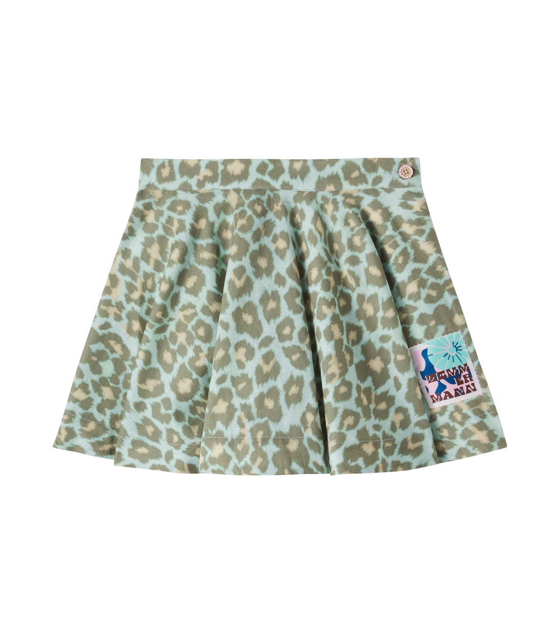 Leopard-print cotton skirt | Zimmermann Kids