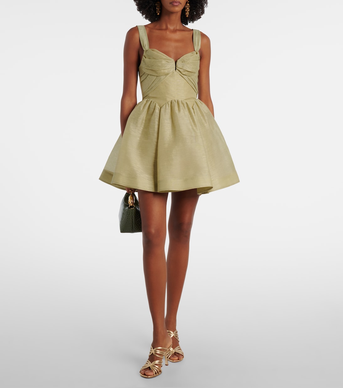 Rebellion linen and silk organza minidress | Zimmermann