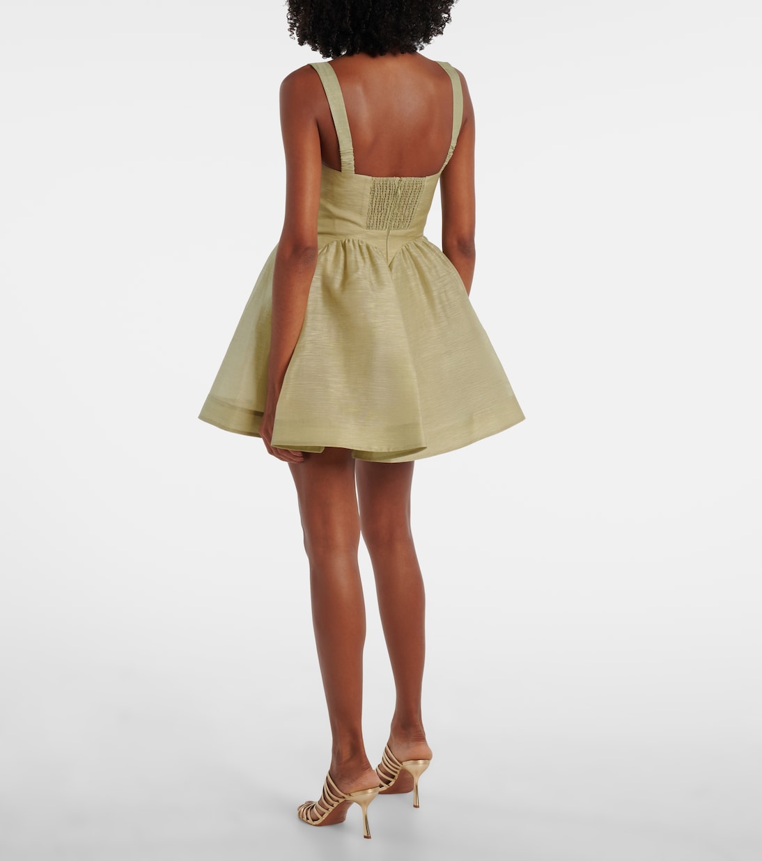 Rebellion linen and silk organza minidress | Zimmermann