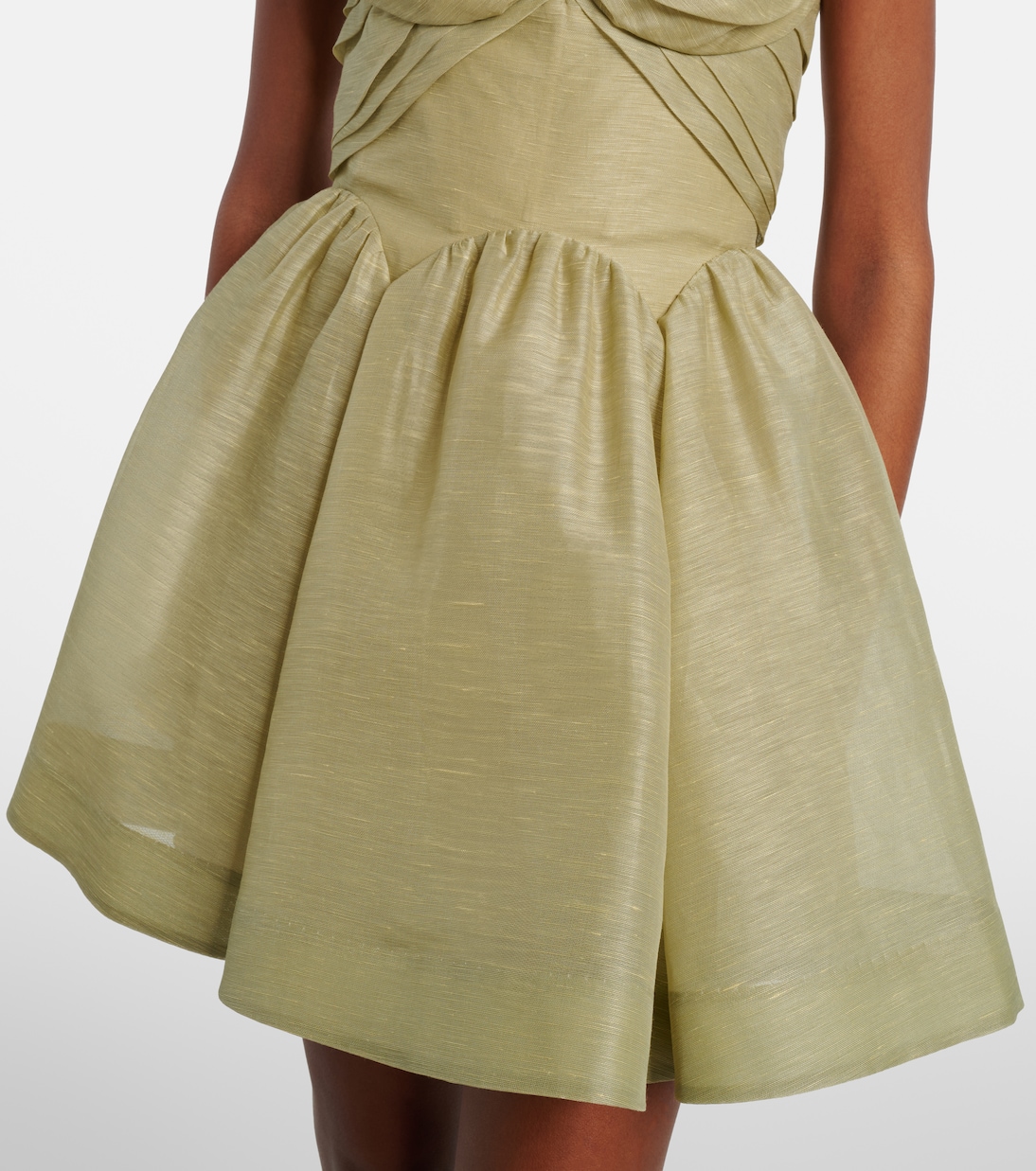 Rebellion linen and silk organza minidress | Zimmermann