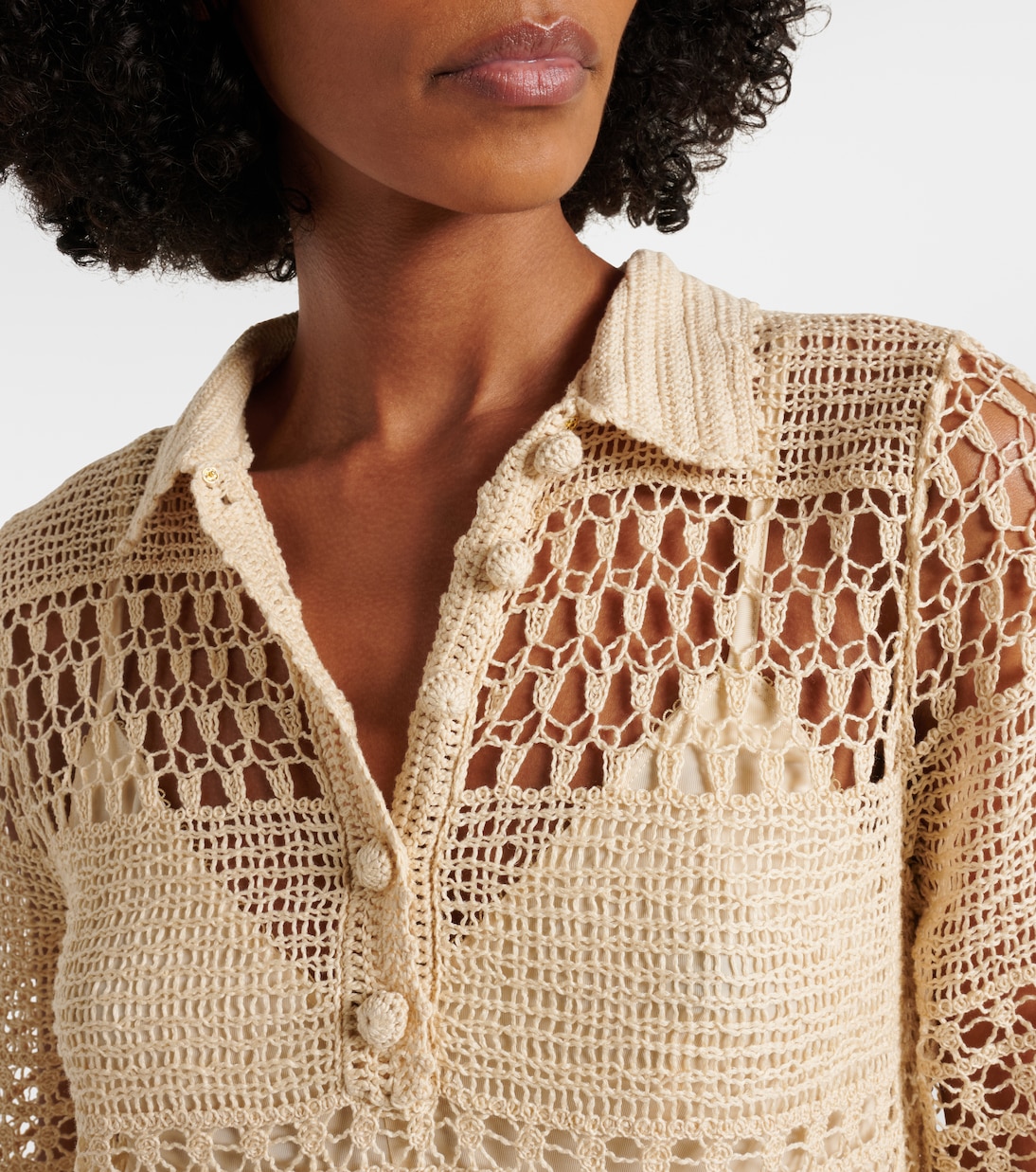 Wanderlust crochet cotton-blend midi dress | Zimmermann