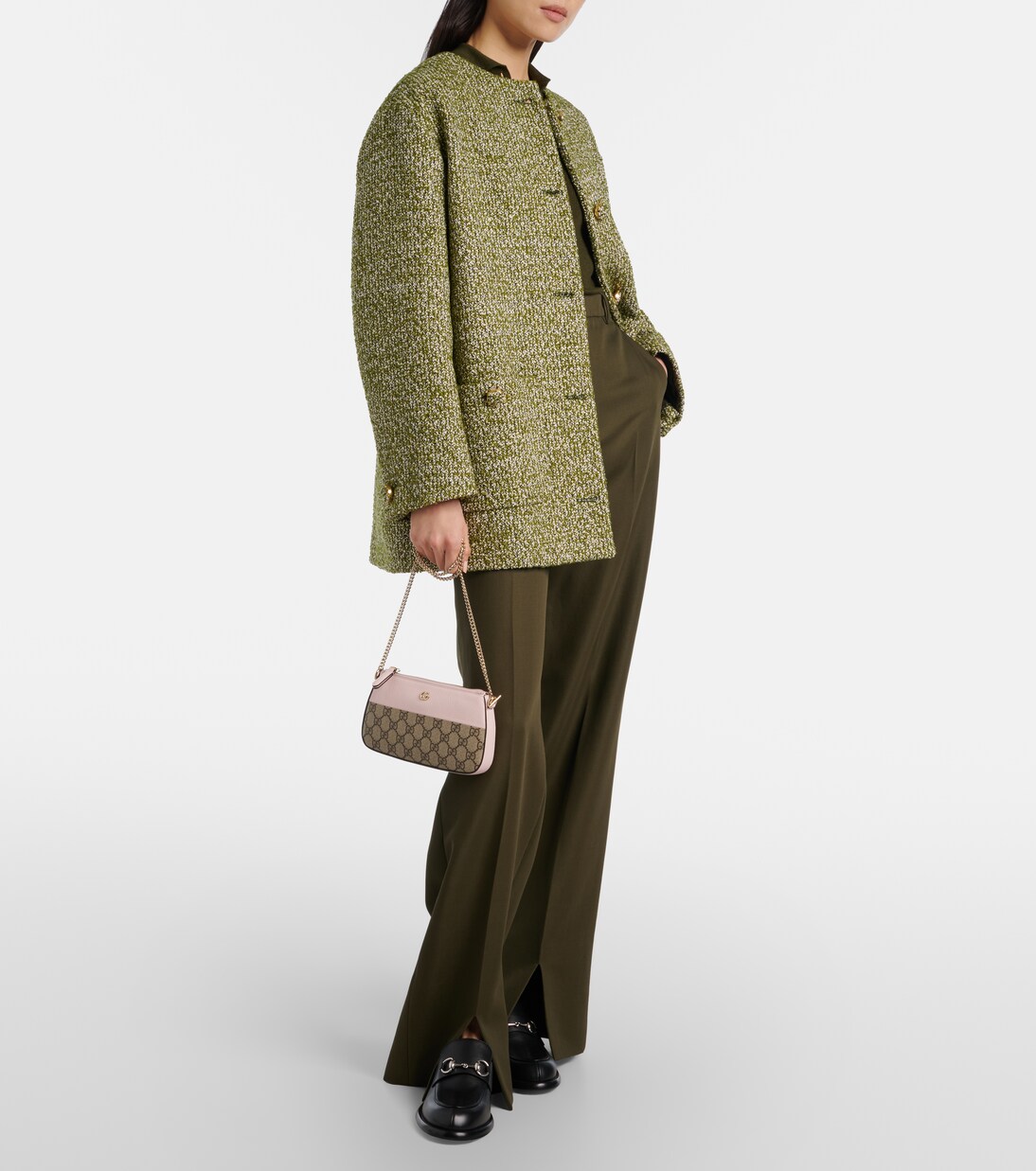 Schultertasche GG Marmont Mini mit Leder | Gucci