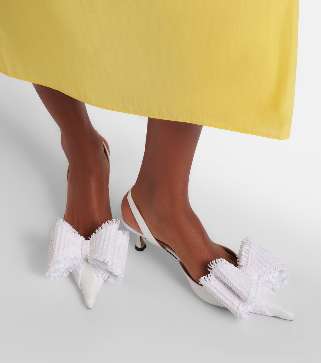 Salones destalonados Le Cadeau 65 de rafia | Mach & Mach