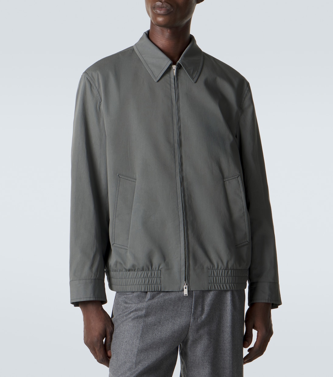 Cotton and silk blouson jacket  | Lardini