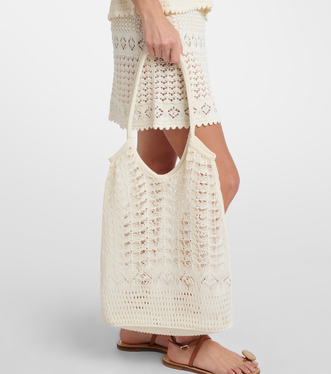 Ocre crochet shoulder bag | Eres