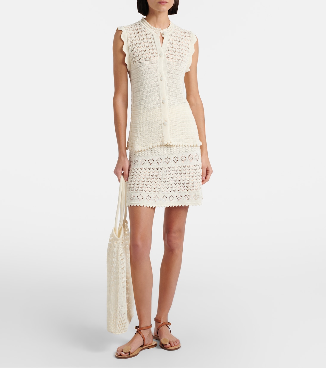 Ocre crochet shoulder bag | Eres