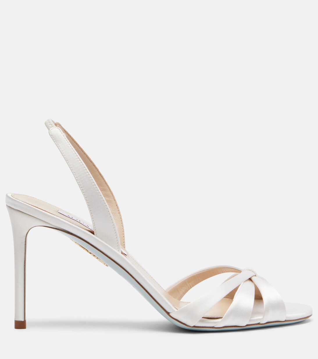 Sandales slingback Tati 85 en satin | Aquazzura
