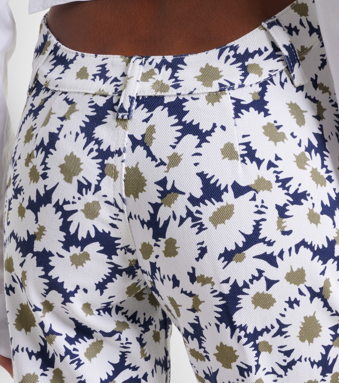 Floral flared jeans | Jean Paul Gaultier