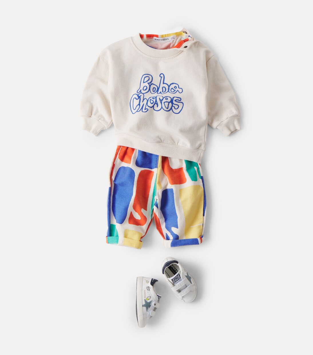 Baby logo cotton sweatshirt | Bobo Choses