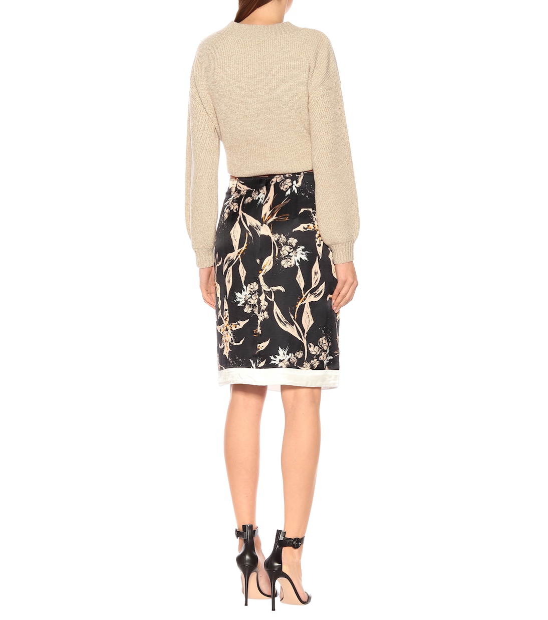 Falda Tamed Florals de mezcla de seda | Dorothee Schumacher