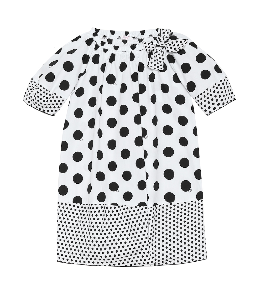 Kleid mit Polka-Dots aus Baumwolle | Il Gufo