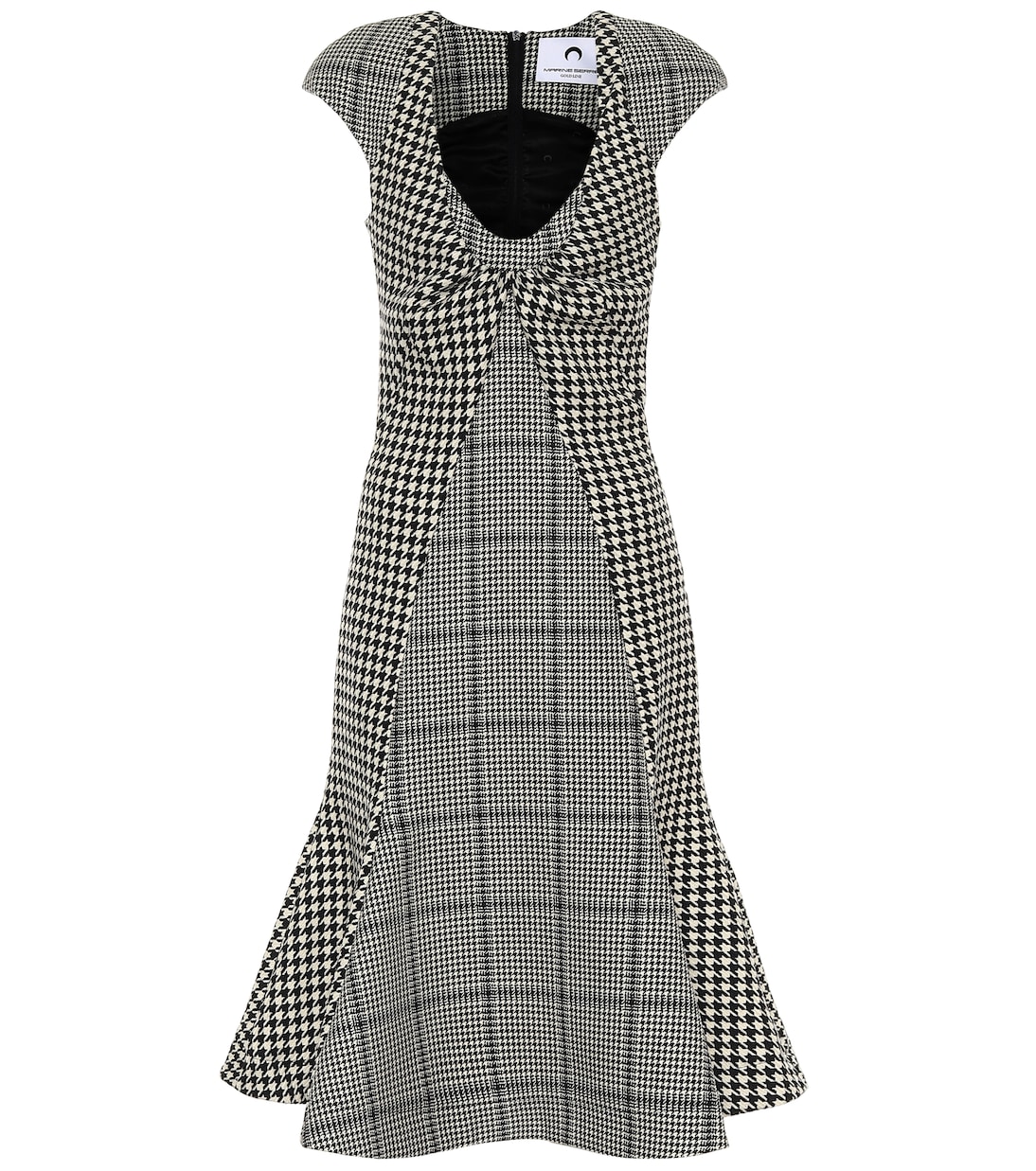 Checked wool midi dress | Marine Serre
