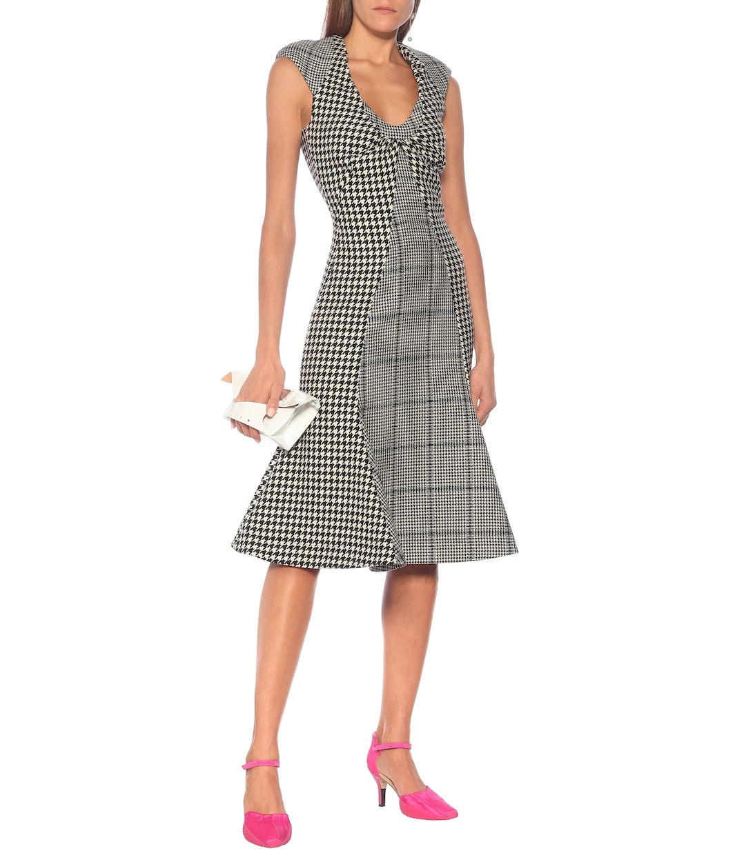Checked wool midi dress | Marine Serre