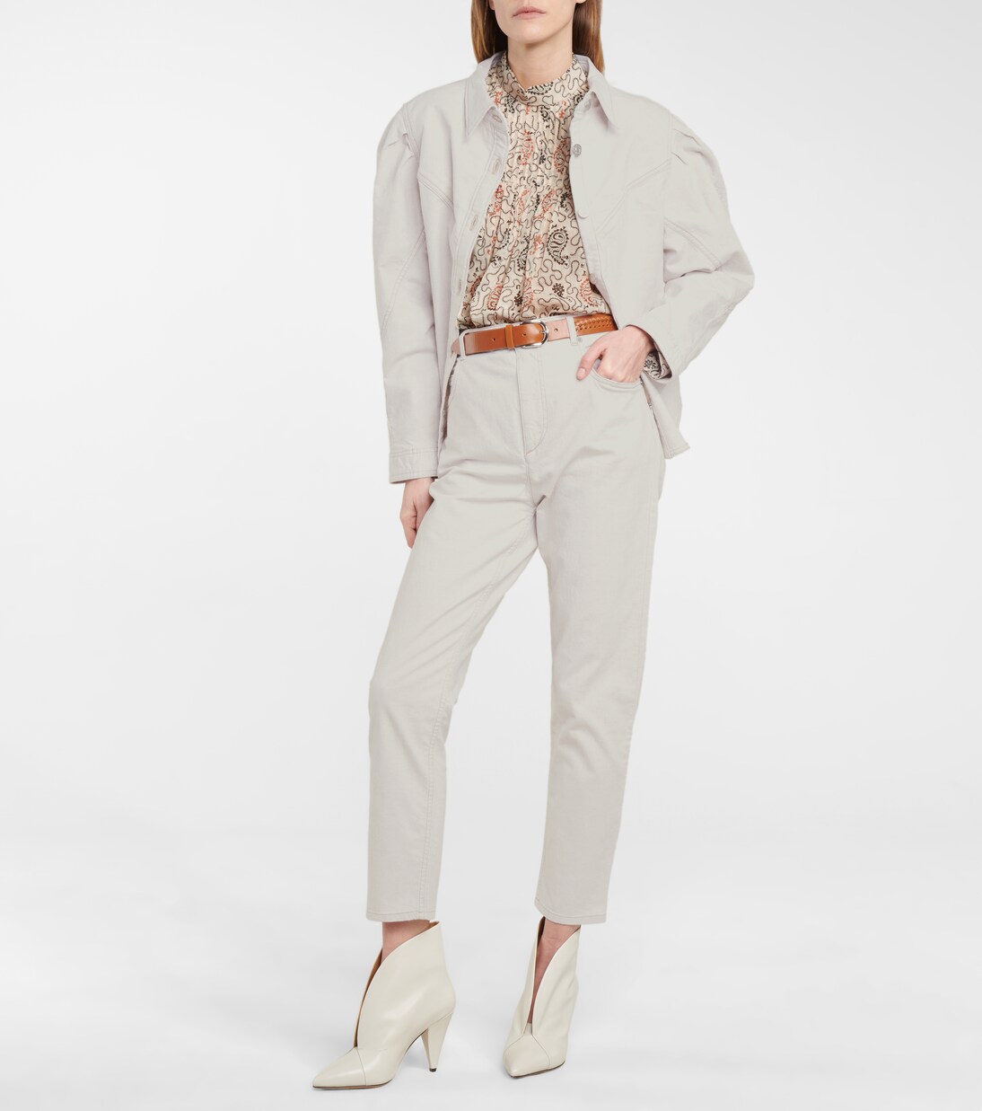 Jeans rectos Lanea de tiro alto | Marant Etoile