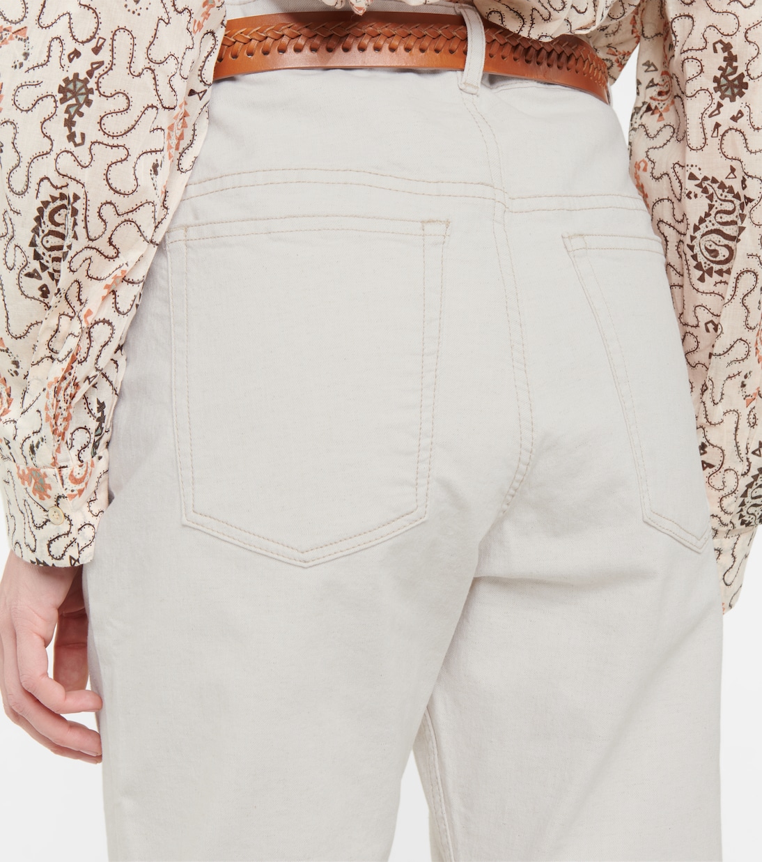 Jeans rectos Lanea de tiro alto | Marant Etoile