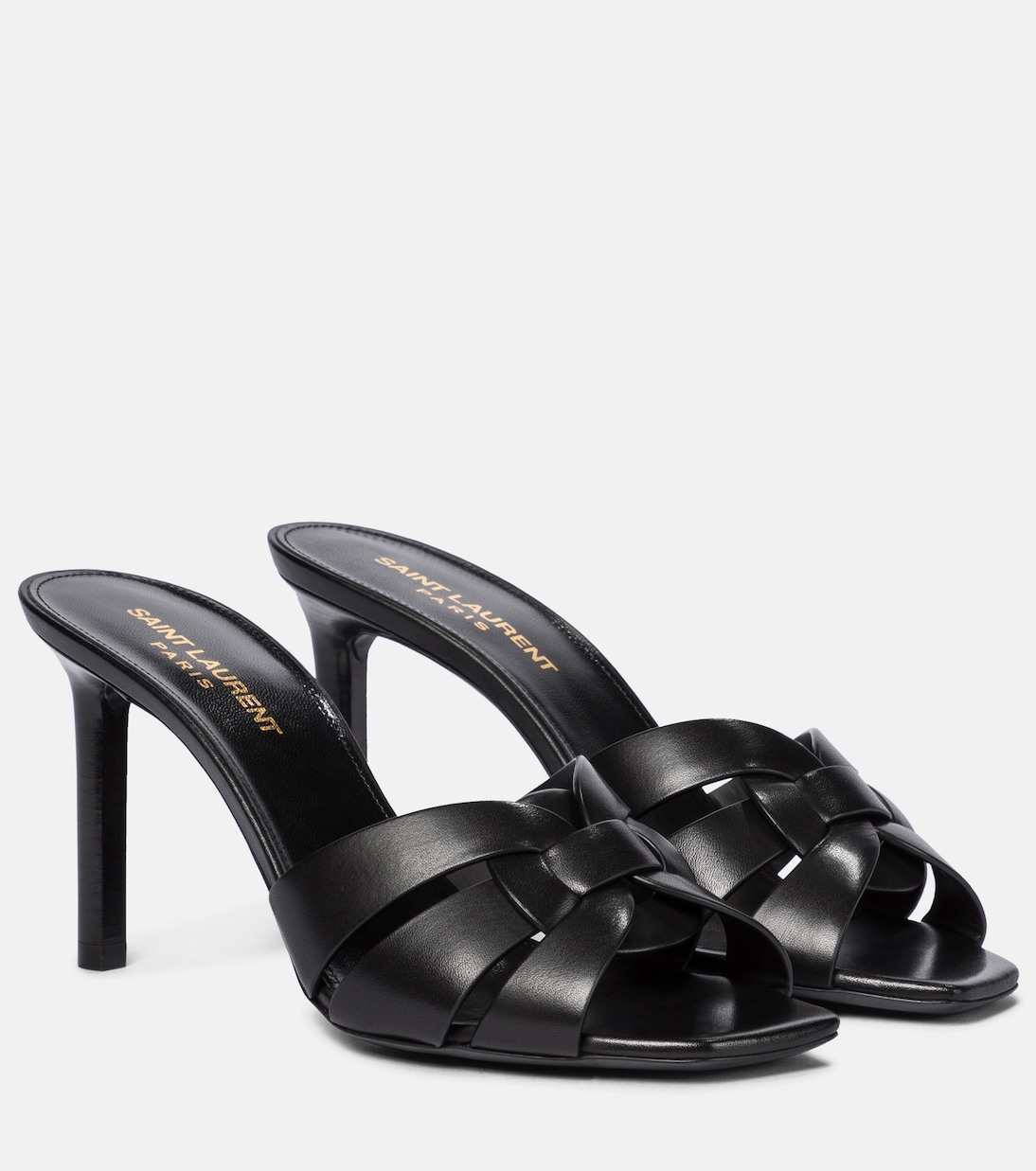 Mules Tribute 85 en cuir | Saint Laurent