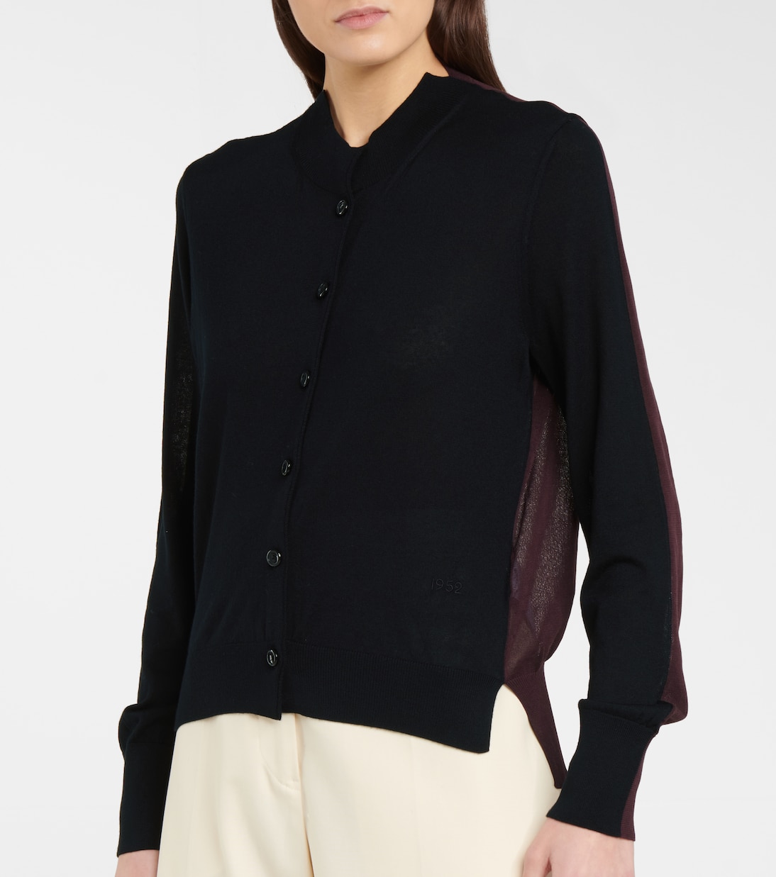 2 Moncler 1952 cashmere and cotton-blend cardigan | Moncler Genius