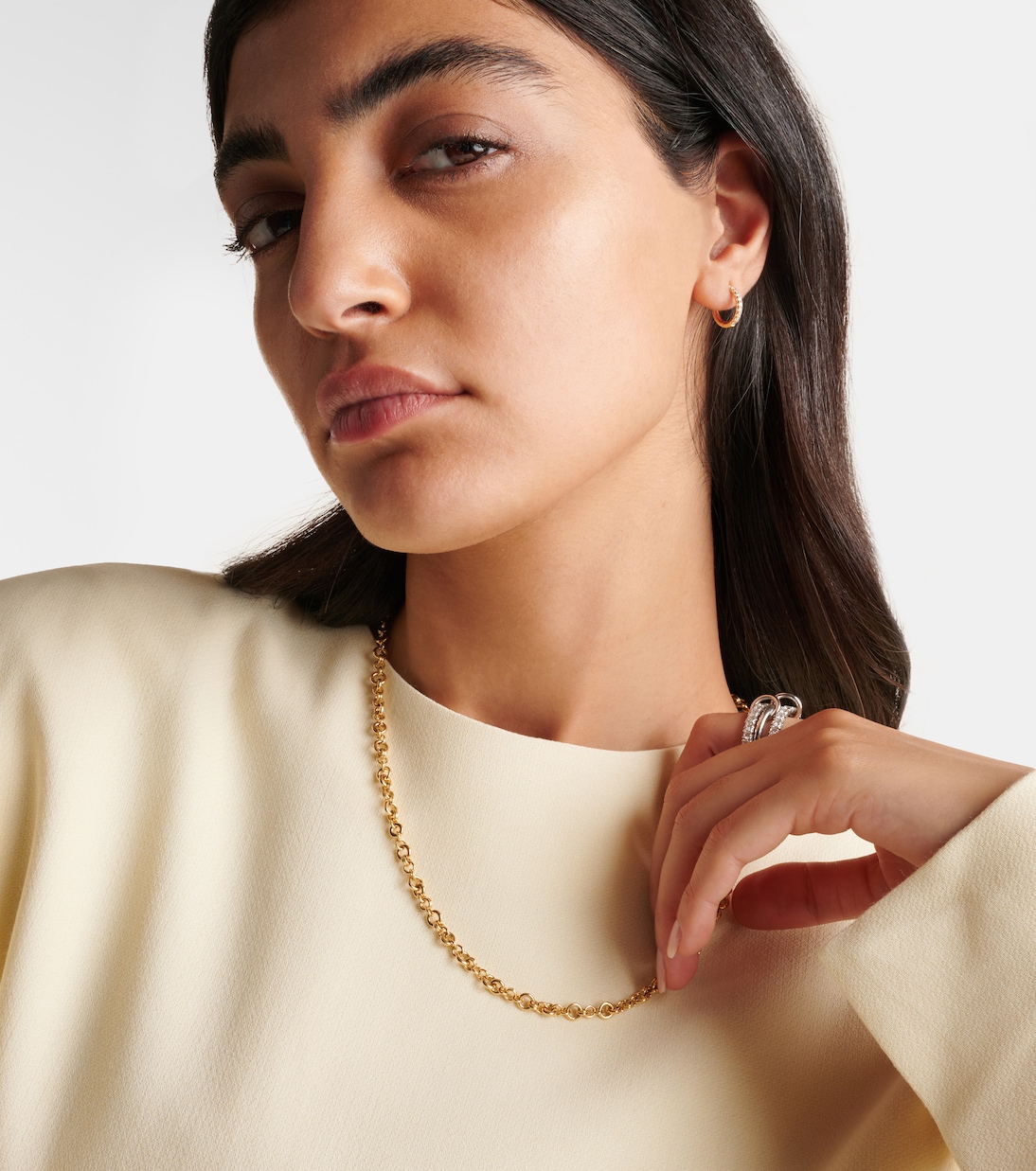 Collier chaîne Helio en or 18 ct | Spinelli Kilcollin