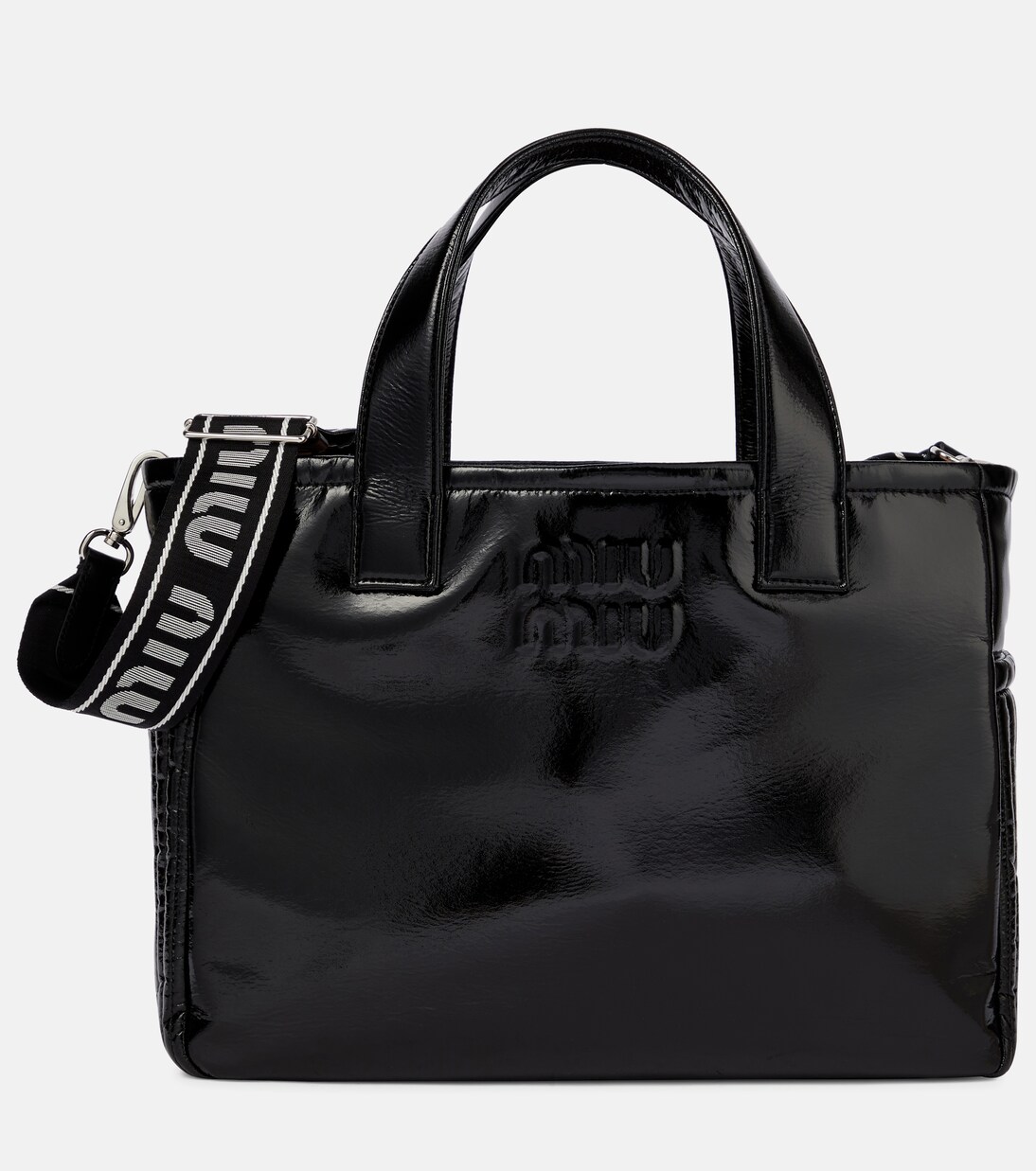 Shopper Large in ciré | Miu Miu