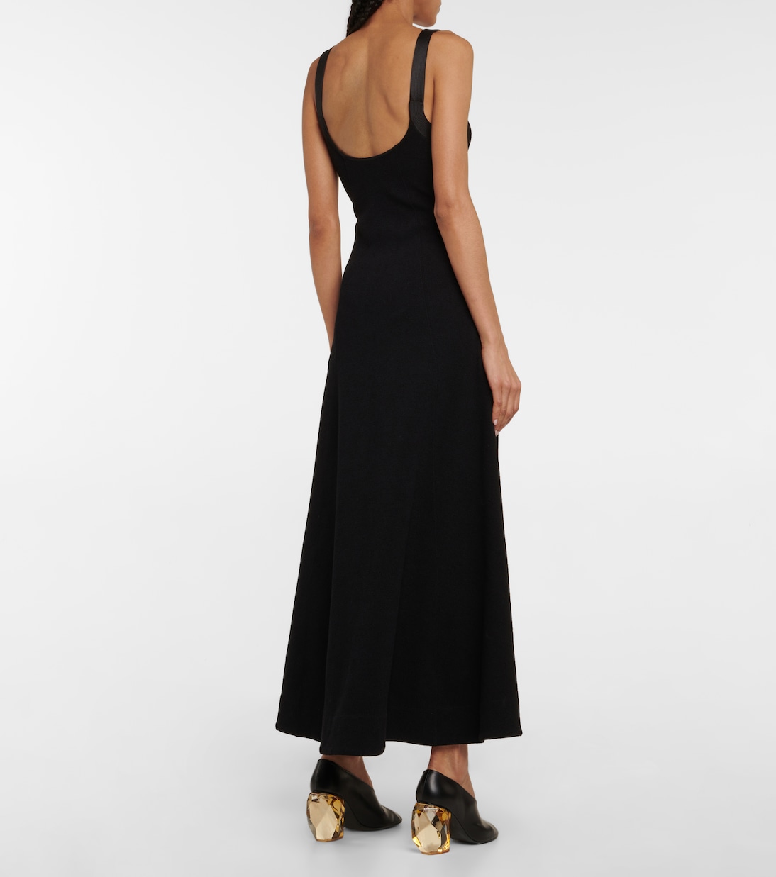 Maxikleid aus Baumwoll-Crêpe | Jil Sander